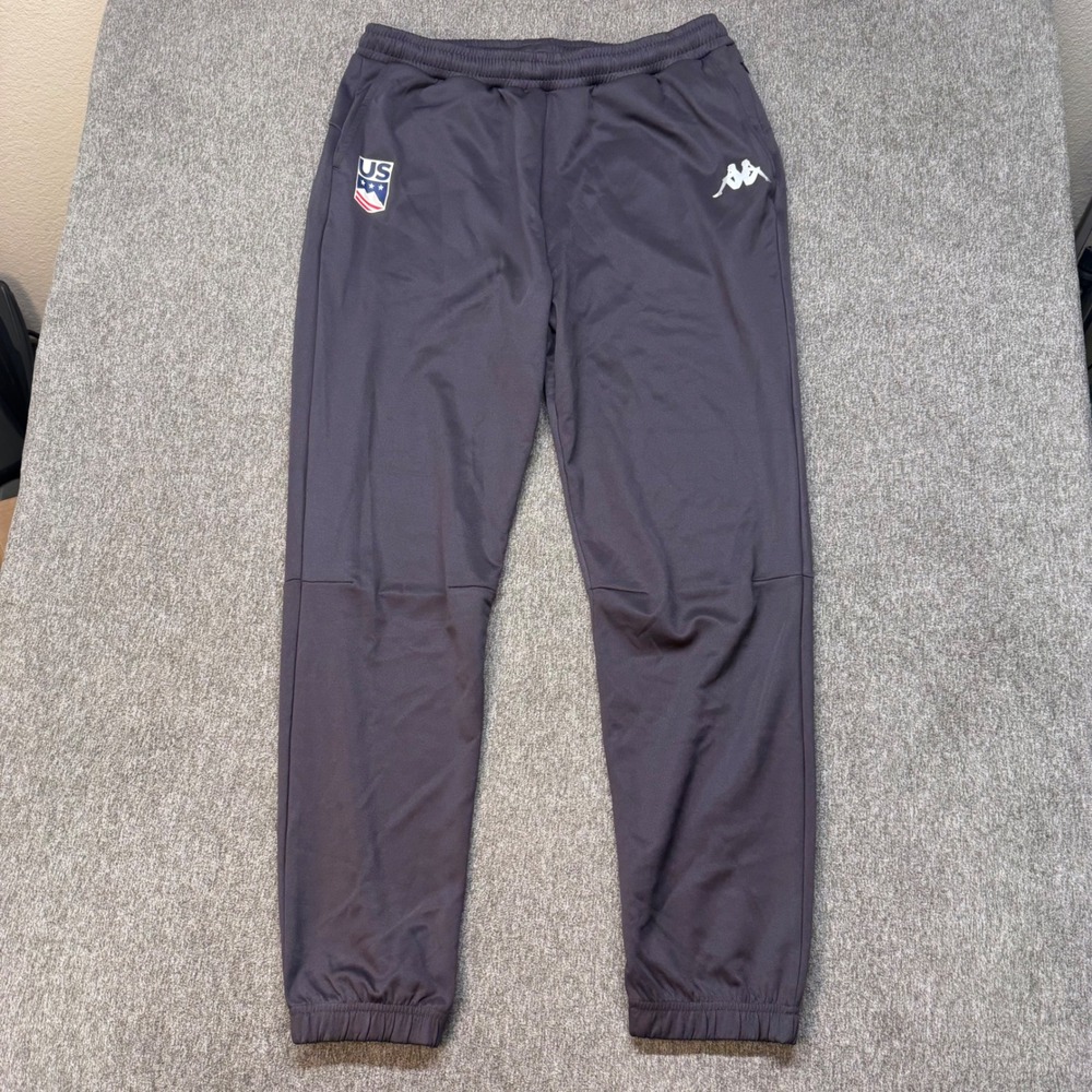 Kappa Gara Mens Gray US Ski & Snowboard Team Joggers Track Pants XL 000